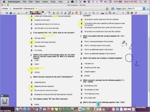 Brainpop Chemical Equations Answers â Careless Me